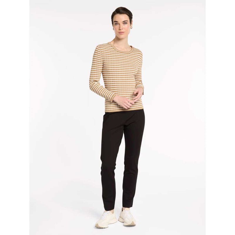 Marco Polo Fine Stripe Rib Knit Jersey image number 3